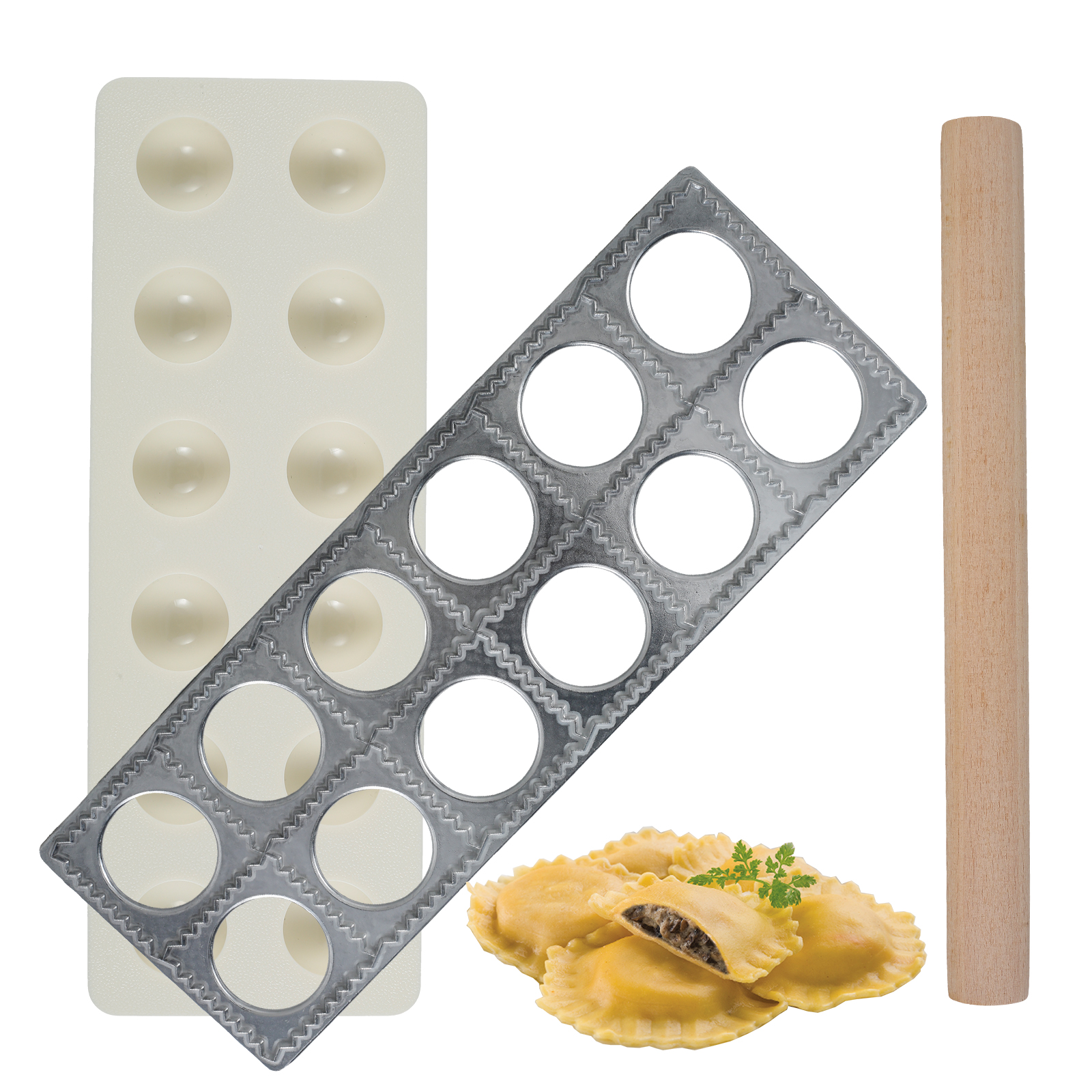 Kitchenaid Baking Set - Ravioli Maker Press 10/12 Holes Ravioli