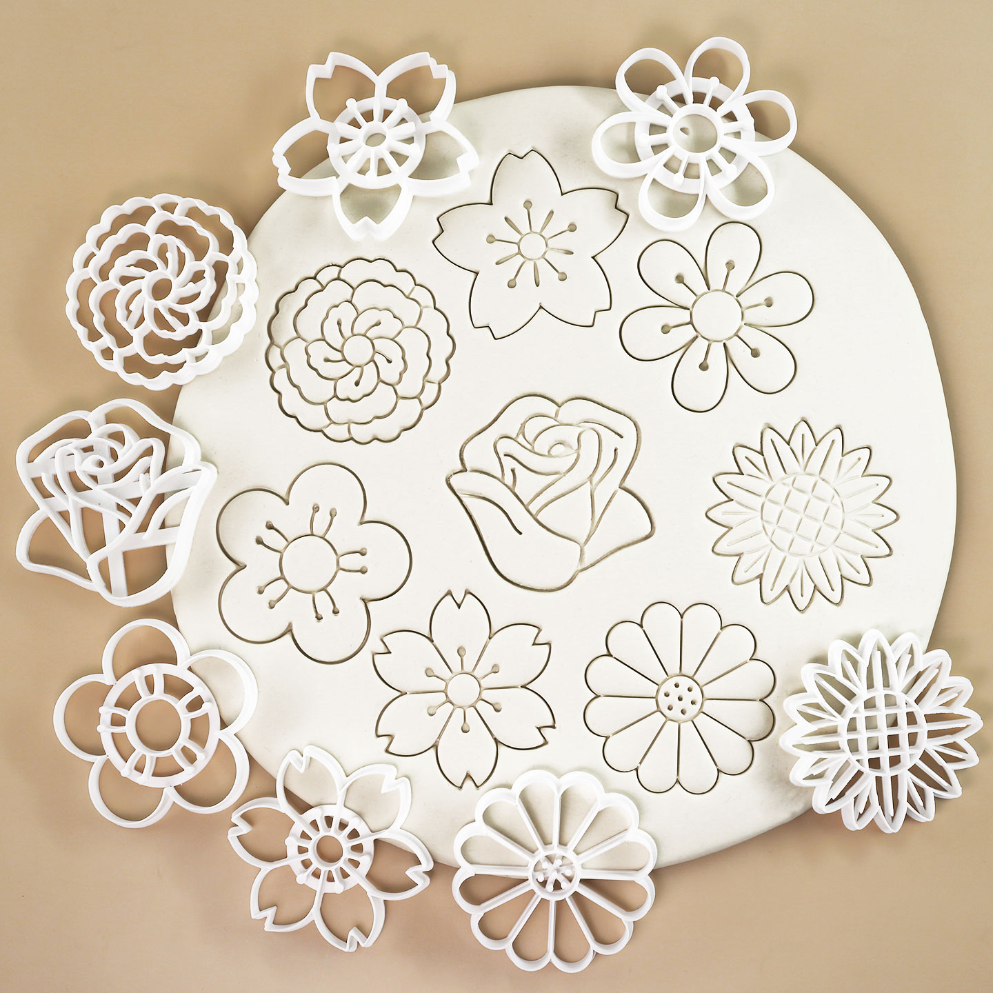 Kitchen Baking Cookies - 1 Pc Cherry Blossom Sunflower Daisy