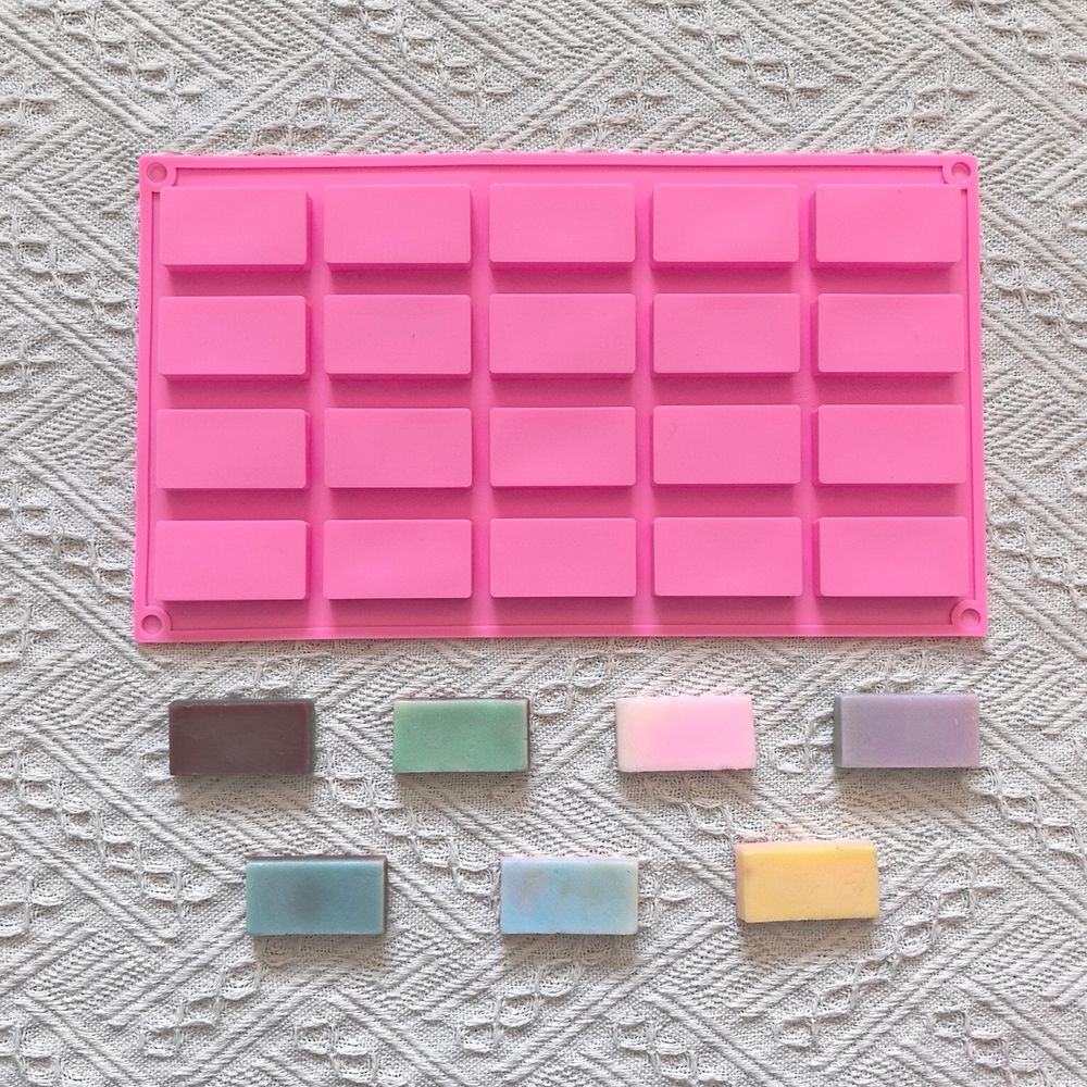 Kitchen Baking Cookies - 1pc 20 cavity rectangular silicone mold,