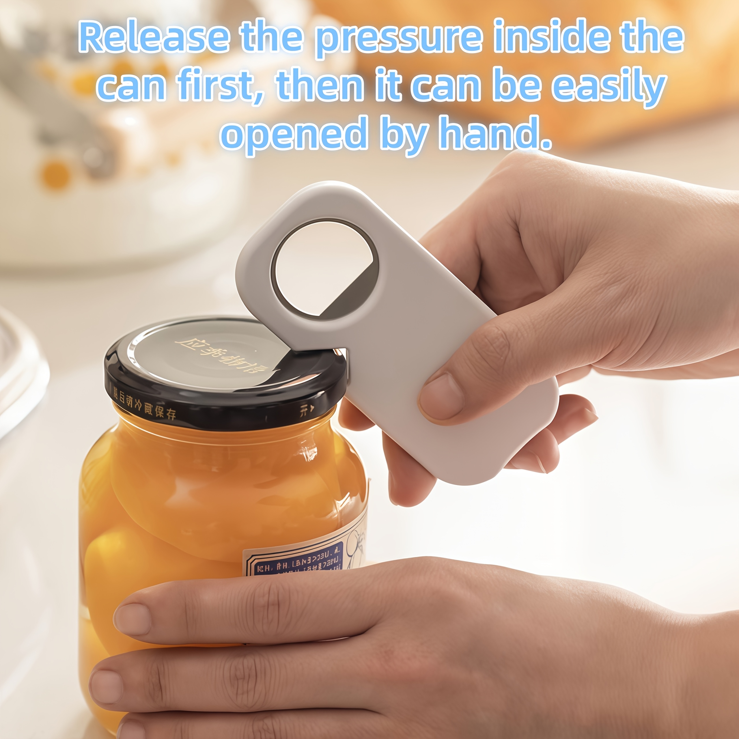 Kitchen Baking Soda - Stainless Steel Bottle Opener Can Jar