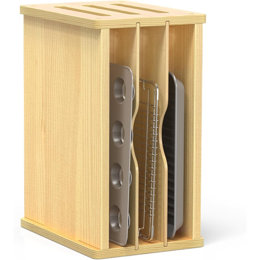 Wooden Cabinet Tray Dividers,  - Kitchen Cabinet Baking Organizer avis et prix