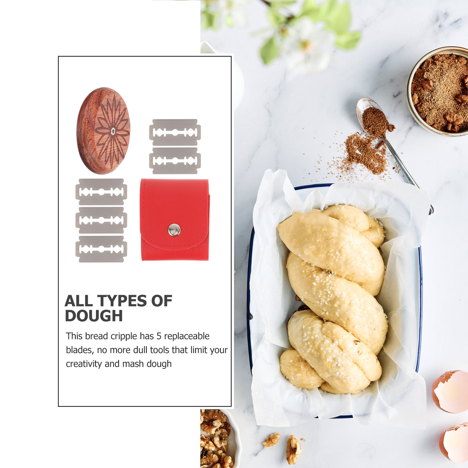 1 set 1 Set Of Wooden Bread Sc - Kitchen Baking Gadgets avis et prix