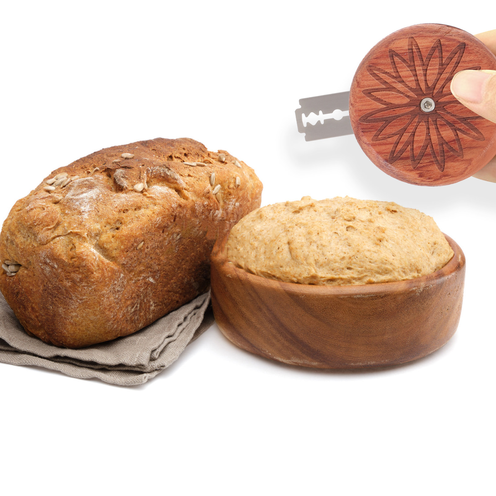 1 set 1 Set Of Wooden Bread Sc - Kitchen Baking Gadgets avis et prix