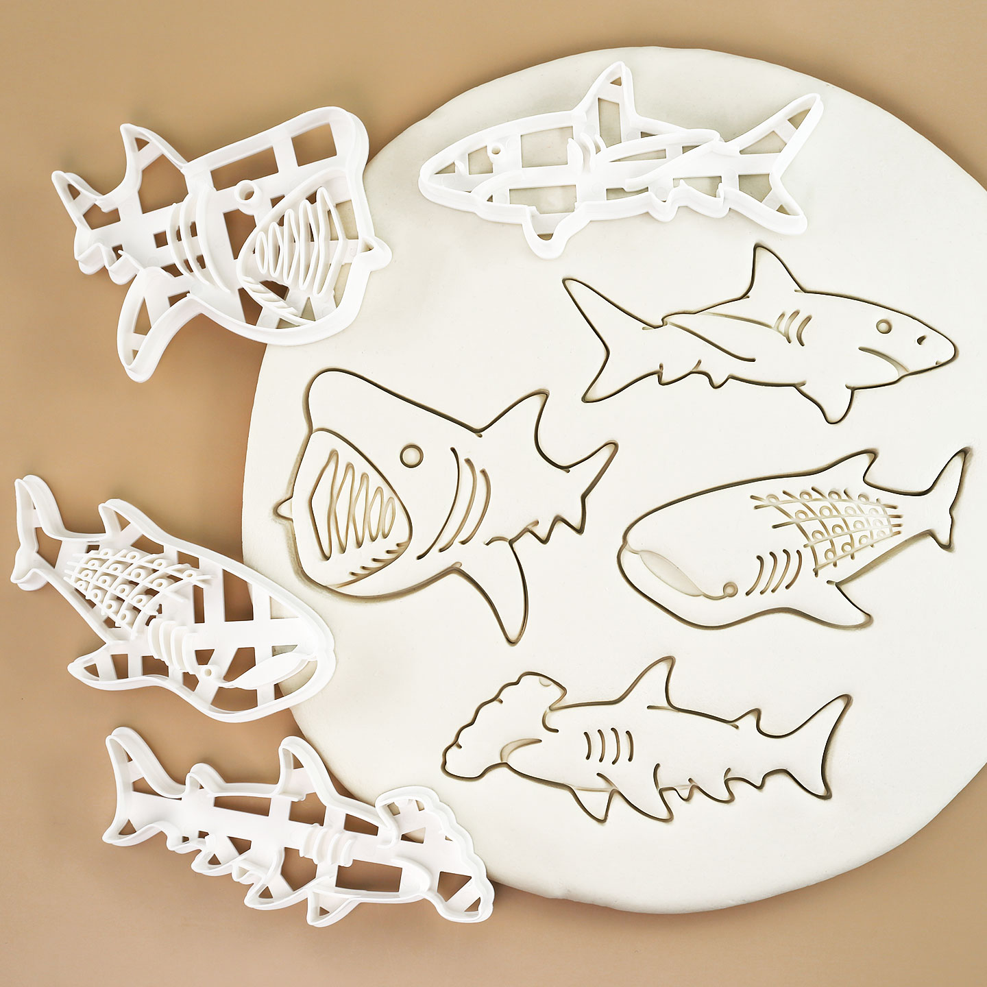 1 Pc/4 Pcs Shark Cookie Cutter - Kitchen Baking Cookies avis et prix