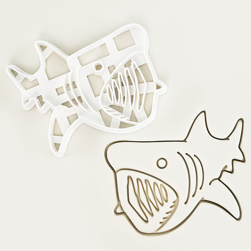 1 Pc/4 Pcs Shark Cookie Cutter - Kitchen Baking Cookies avis et prix