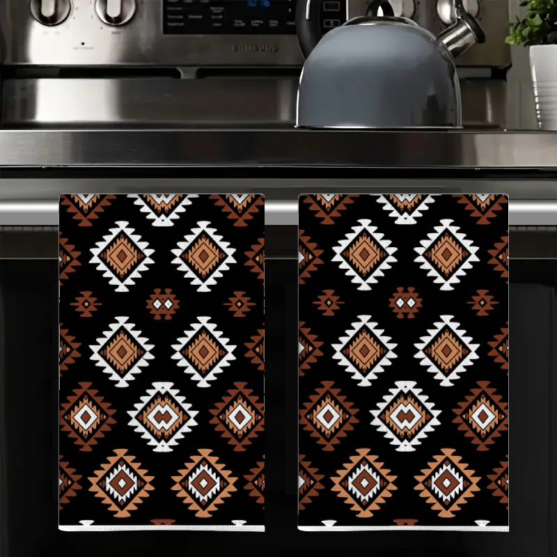 2Pcs, Bohemian Style Diamond-P - Kitchen Baking Necessities avis et prix