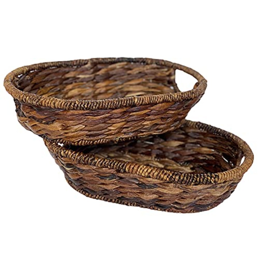 Handwoven Oval Wicker Baskets  - Kitchen Baking Mat avis et prix