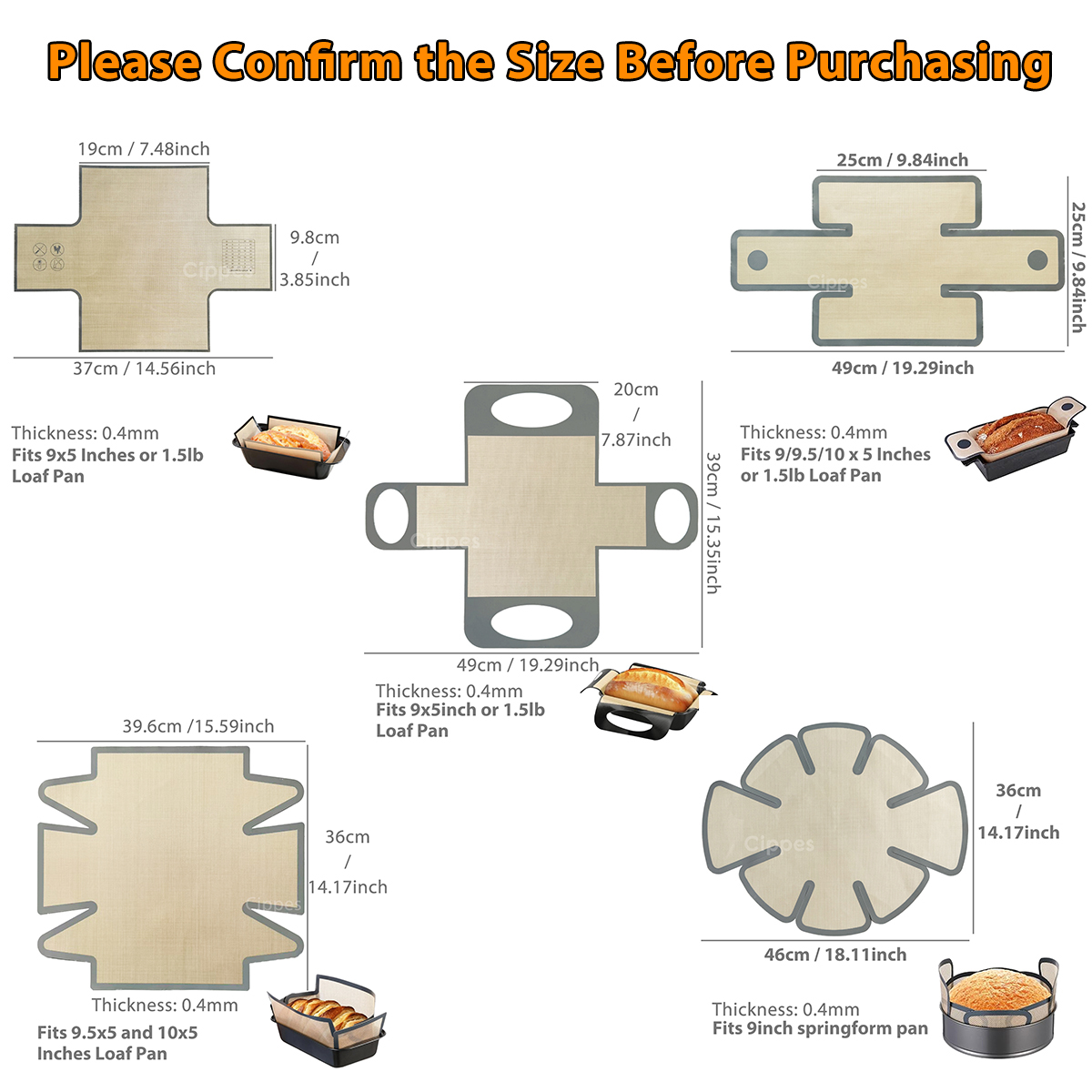 Silicone Bread Loaf Pan Liners - Kitchen Baking Mat avis et prix