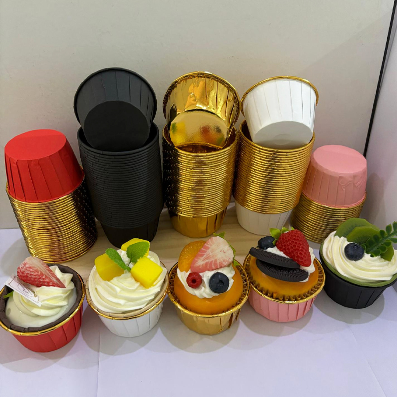 25Pcs Rolled Edge Cake Cups, W - Kitchen Baking Paper avis et prix