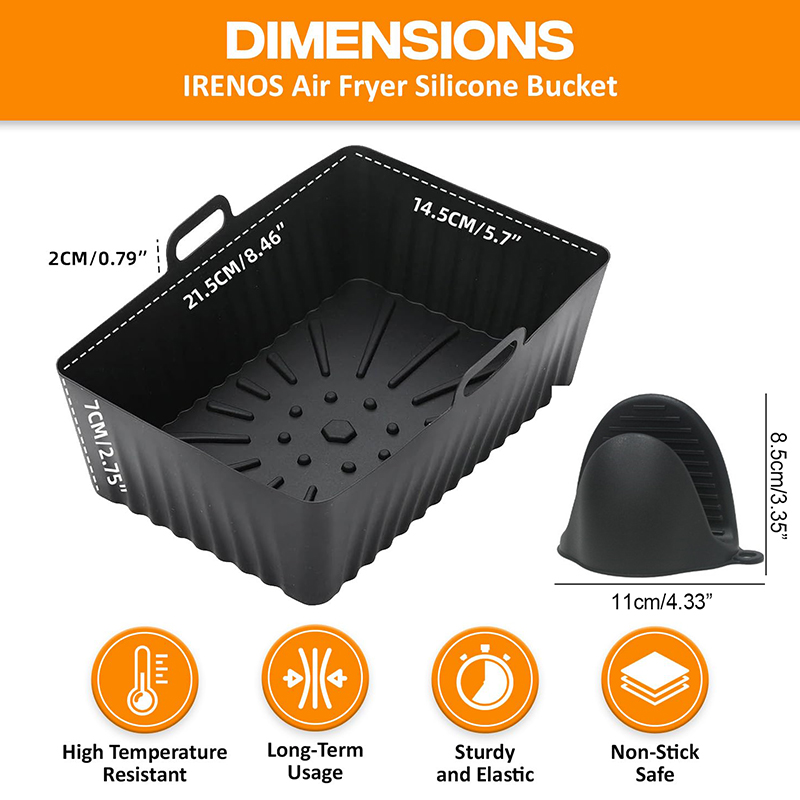 Silicone Air Fryer Liners Non- - Kitchen Baking Zone avis et prix