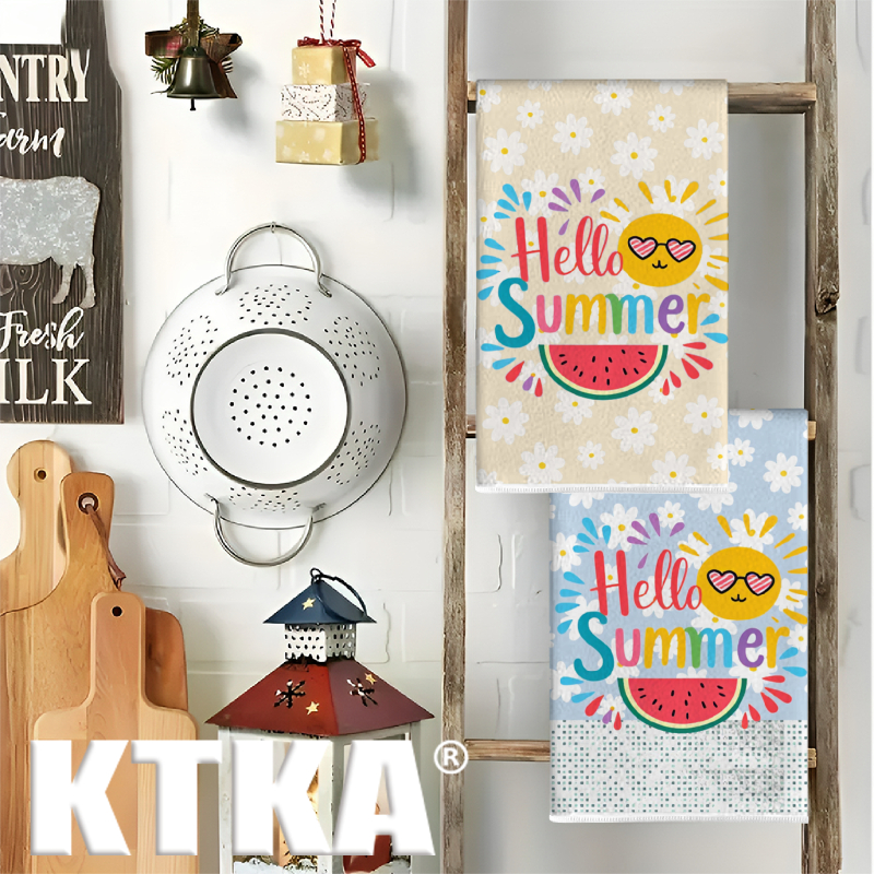 2Pcs, Watermelon Daisy Print K - Kitchen Baking Necessities avis et prix