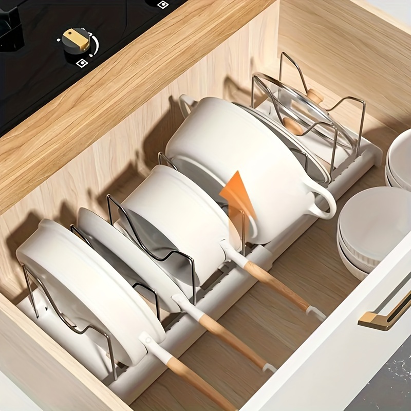 Cookware Organizer Rack, Expan - Kitchen Cabinet Baking Organizer avis et prix