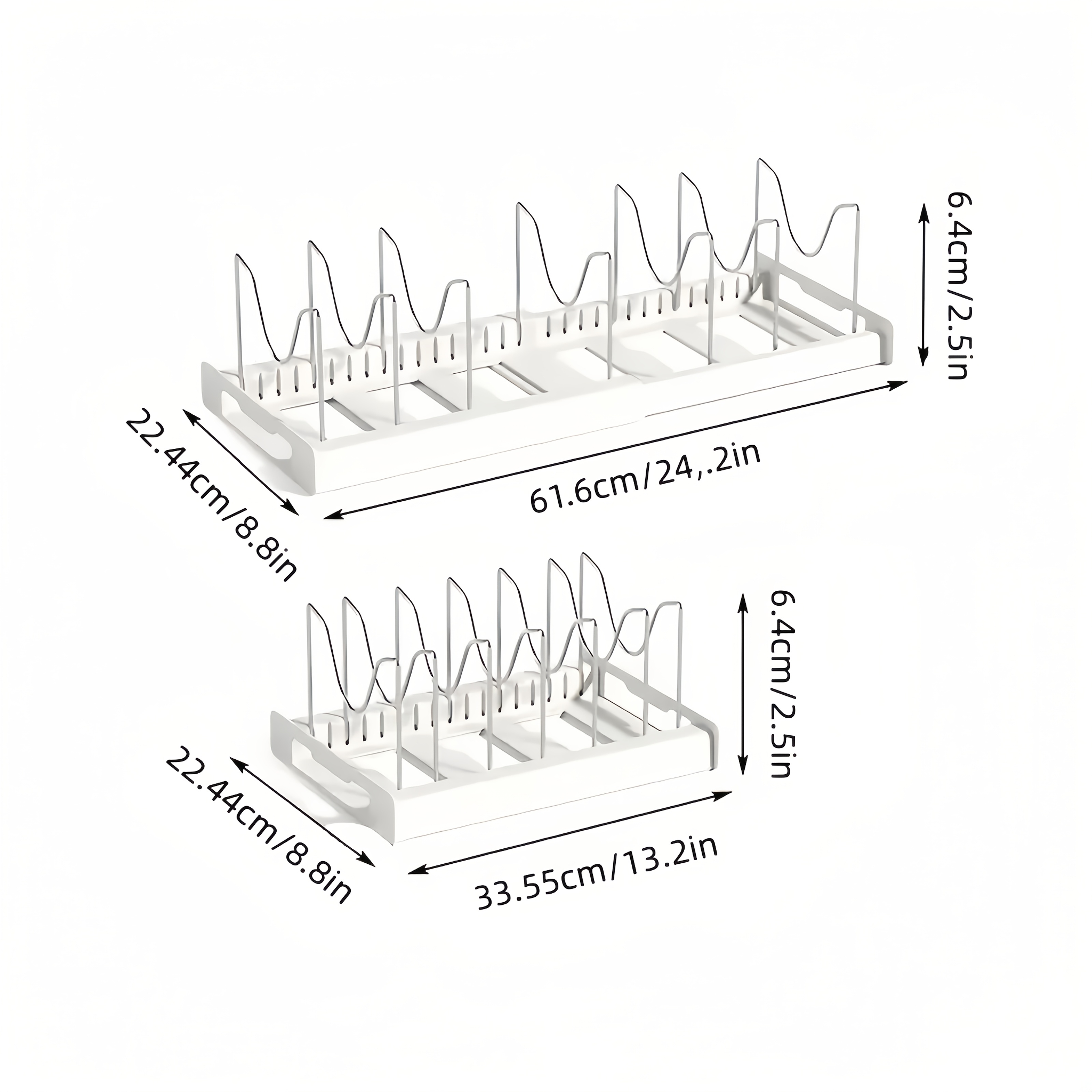 Cookware Organizer Rack, Expan - Kitchen Cabinet Baking Organizer avis et prix