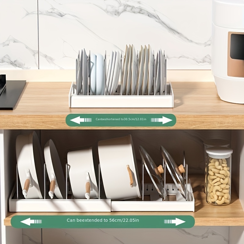 Cookware Organizer Rack, Expan - Kitchen Cabinet Baking Organizer avis et prix