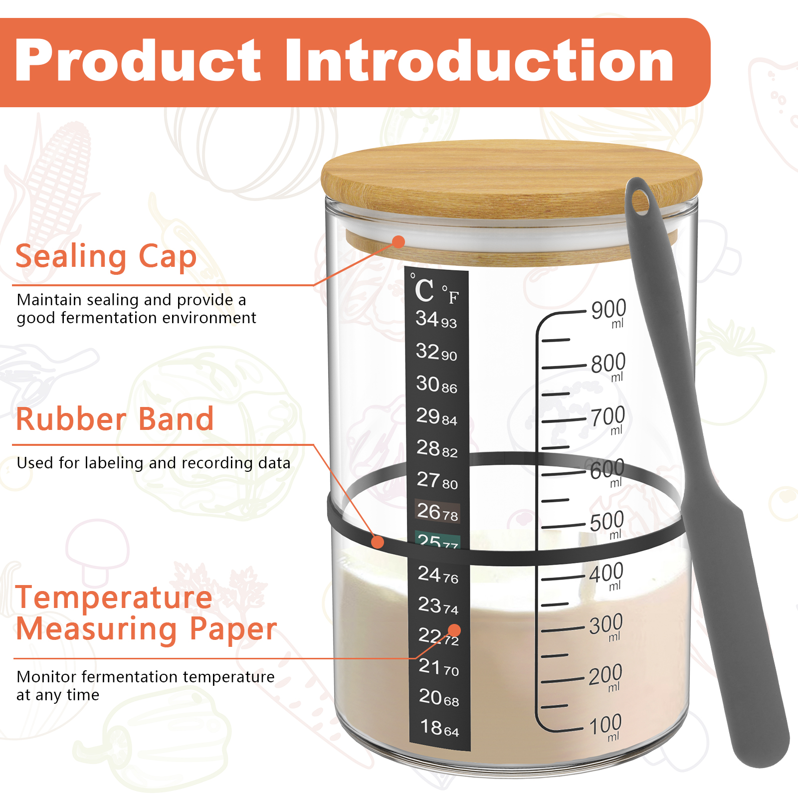 Sourdough Starter Jar Kit Sour - Kitchen Baking Soda avis et prix
