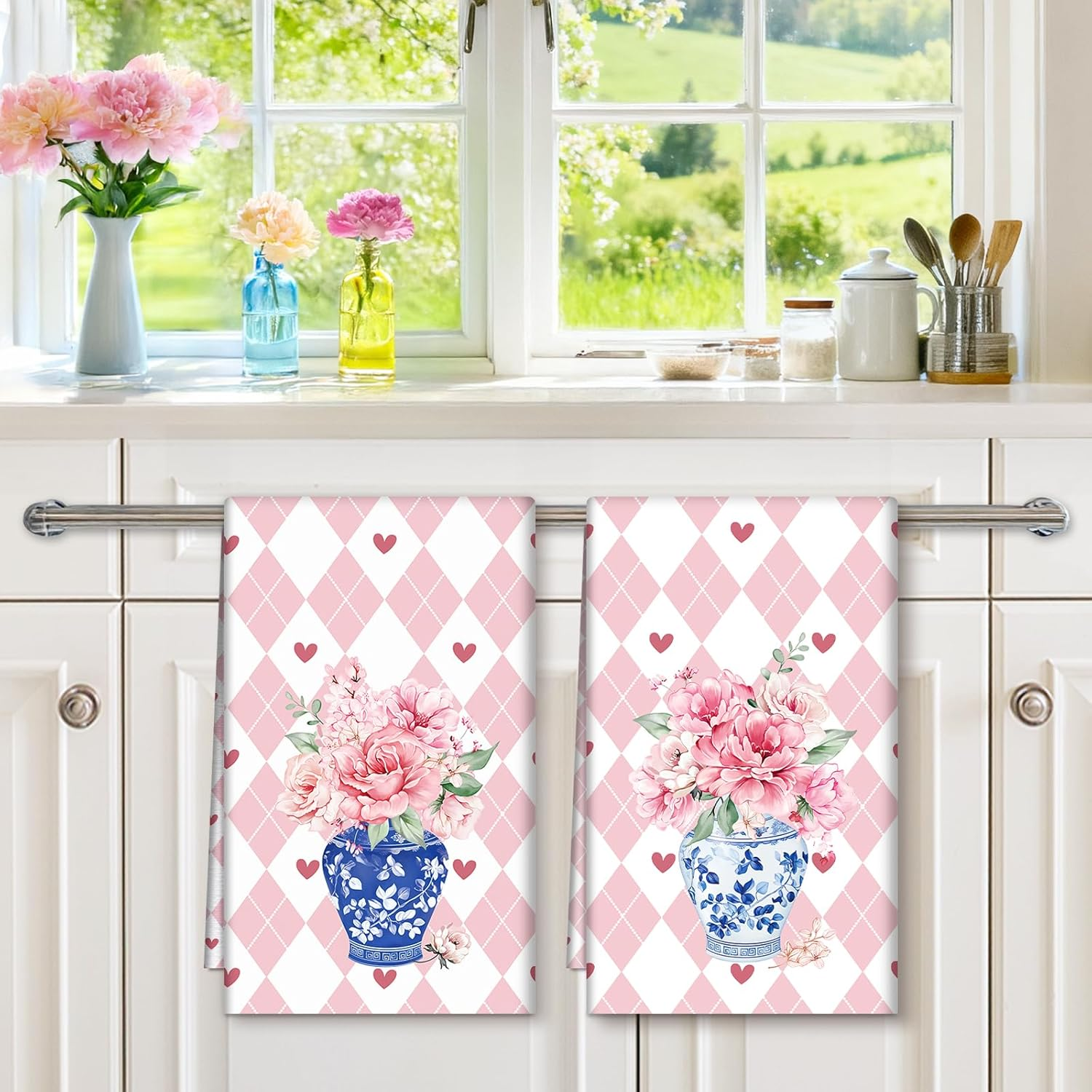 2Pcs, Pink and White Diamond-P - Kitchen Baking Necessities avis et prix