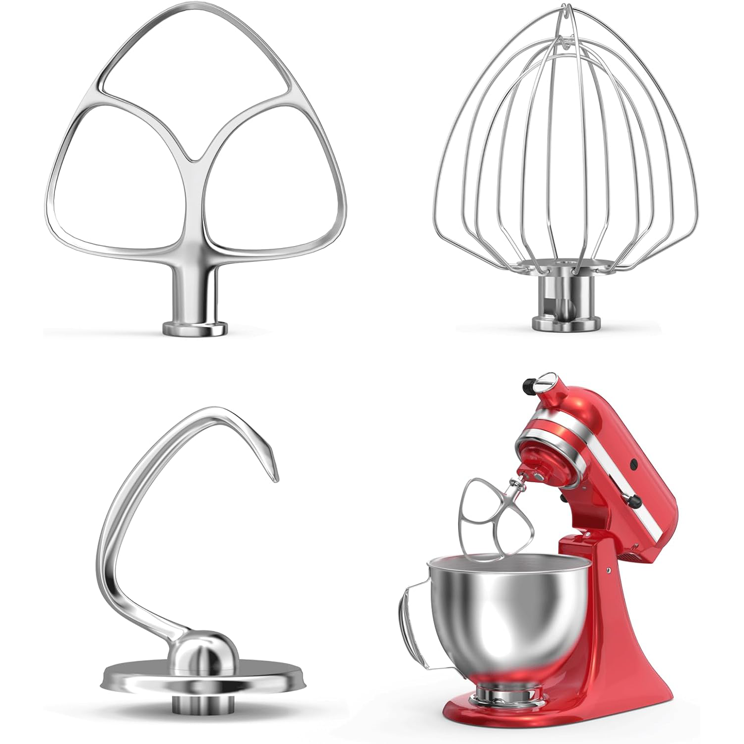 Stainless Steel 3-Piece Mixer  - Kitchenaid Baking Set avis et prix