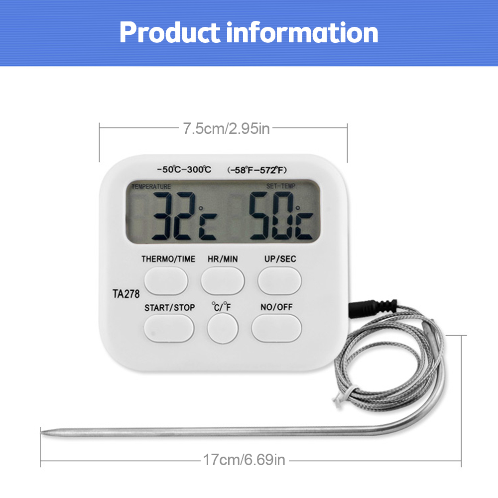 TA278 Digital Kitchen Thermome - Kitchen With Baking Station avis et prix