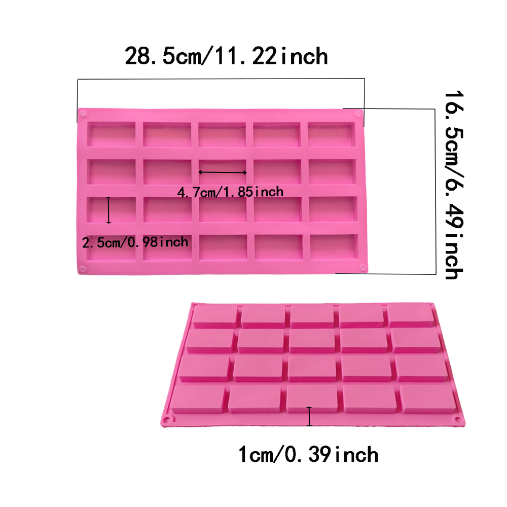 1pc 20 cavity rectangular sili - Kitchen Baking Cookies avis et prix