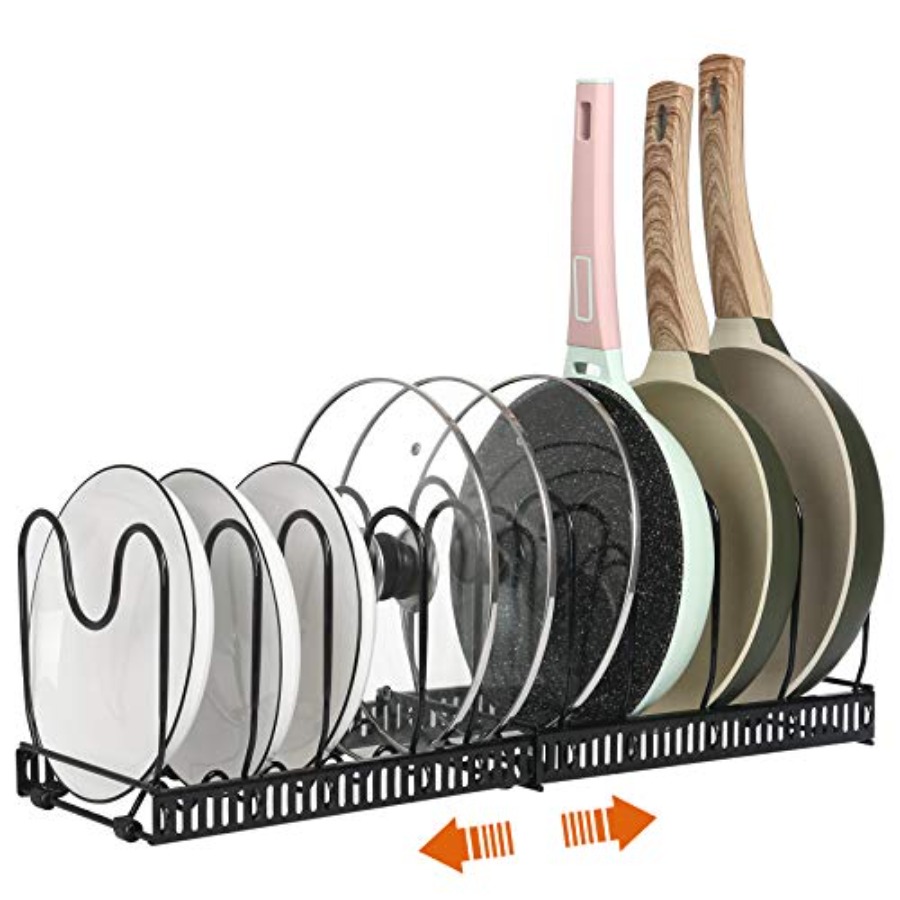 Pot Rack -Expandable Pan Organ - Kitchen Cabinet Baking Organizer avis et prix