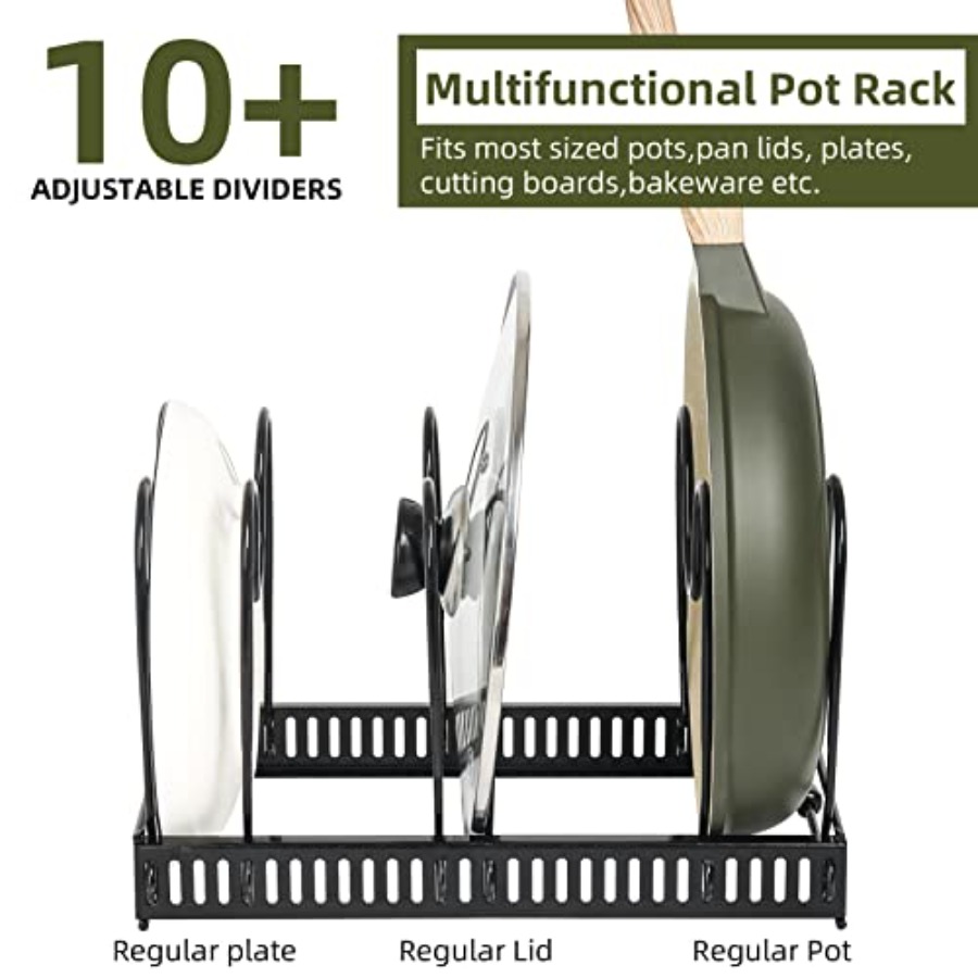 Pot Rack -Expandable Pan Organ - Kitchen Cabinet Baking Organizer avis et prix