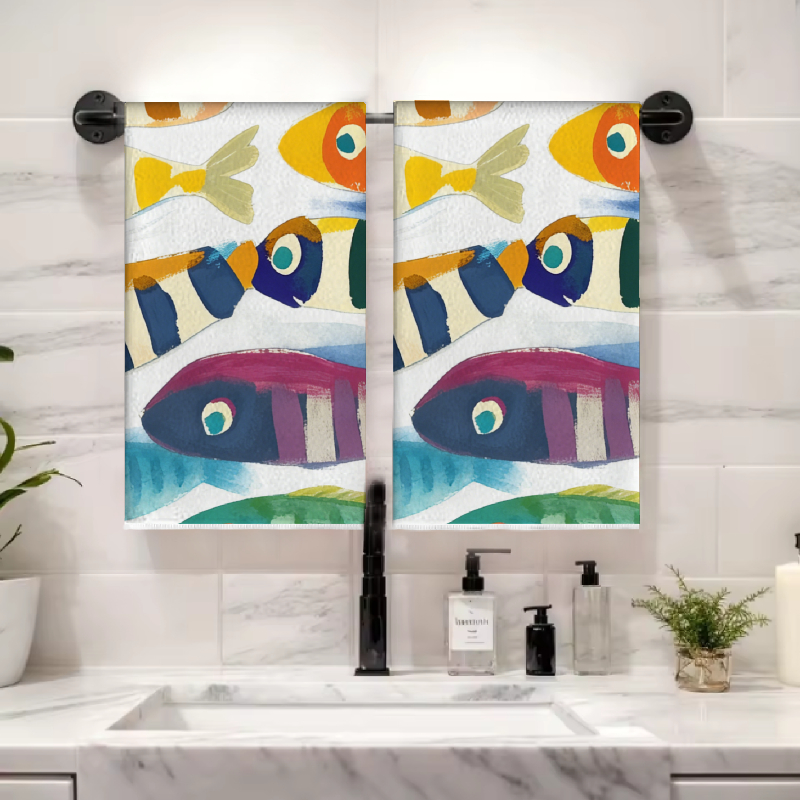 2Pcs, Watercolor Striped Fish  - Kitchen Baking Necessities avis et prix