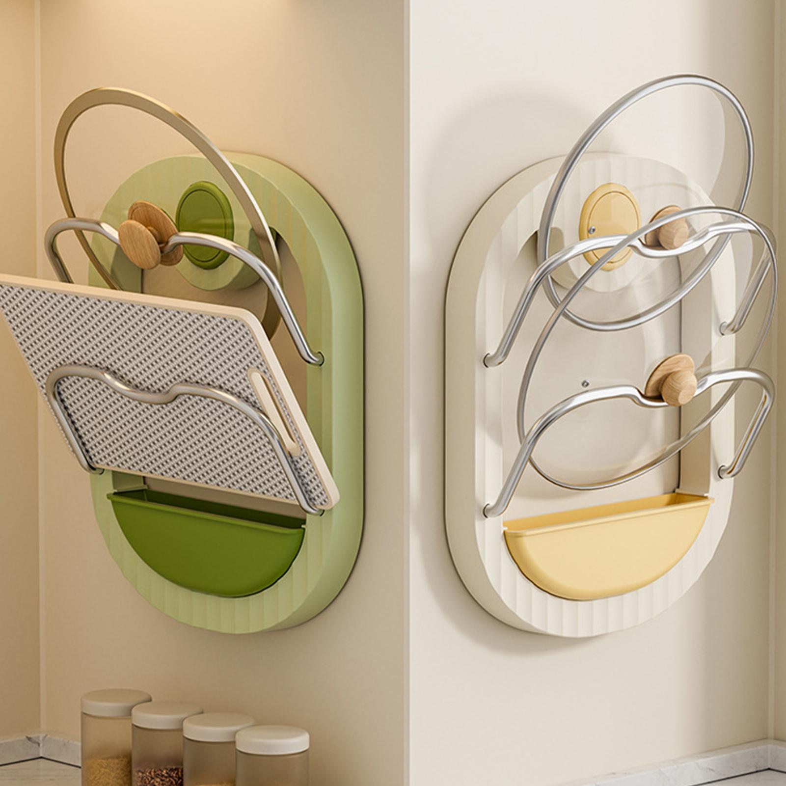 Pot Lid Rack 2-Tier Wall Mount - Kitchen Cabinet Baking Organizer avis et prix