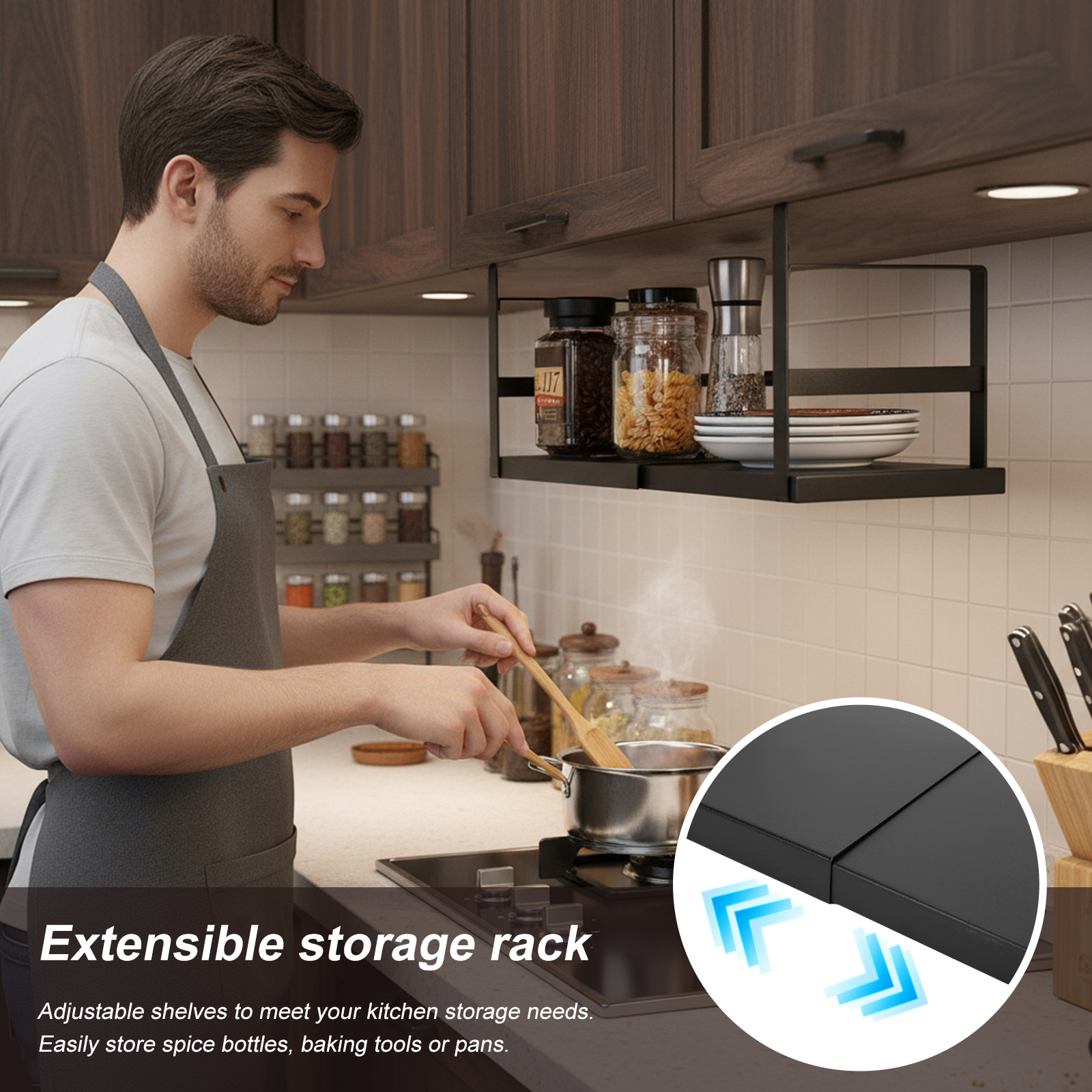 Expandable Cabinet Organizer S - Kitchen Cabinet Baking Organizer avis et prix