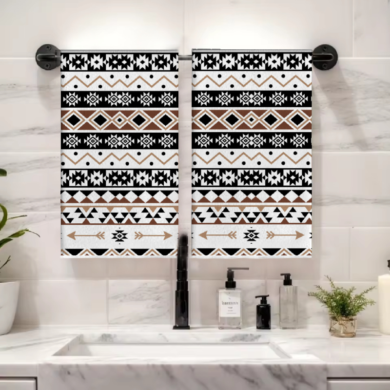 2Pcs, Black and White Geometri - Kitchen Baking Necessities avis et prix