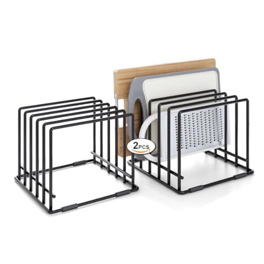 2-pack 5-slot baking storage s - Kitchen Cabinet Baking Organizer avis et prix