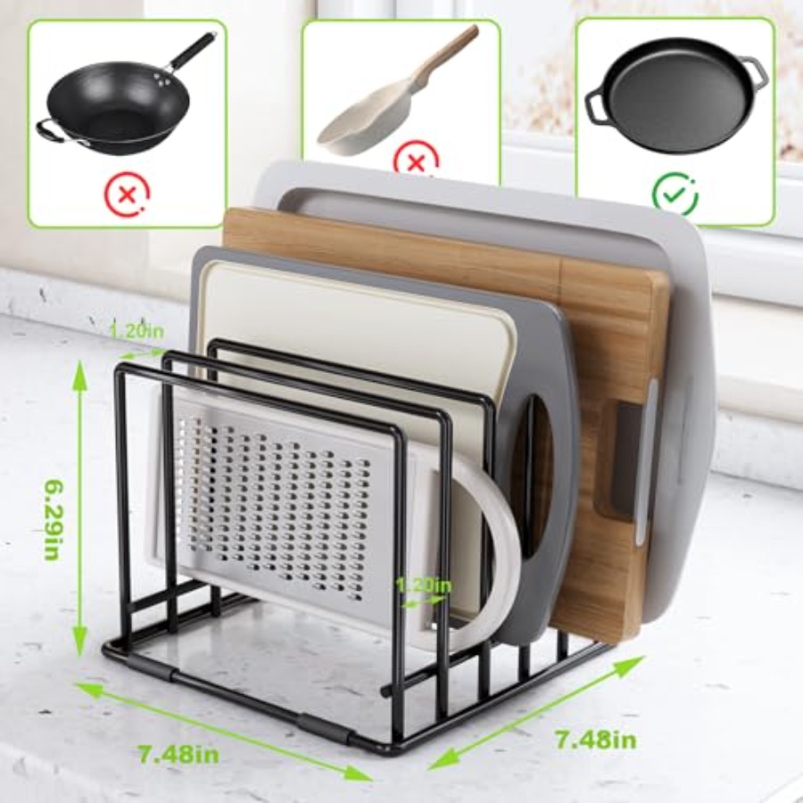 2-pack 5-slot baking storage s - Kitchen Cabinet Baking Organizer avis et prix