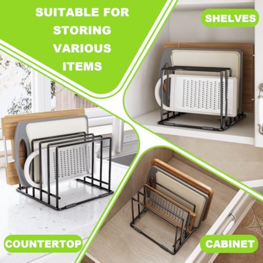 2-pack 5-slot baking storage s - Kitchen Cabinet Baking Organizer avis et prix
