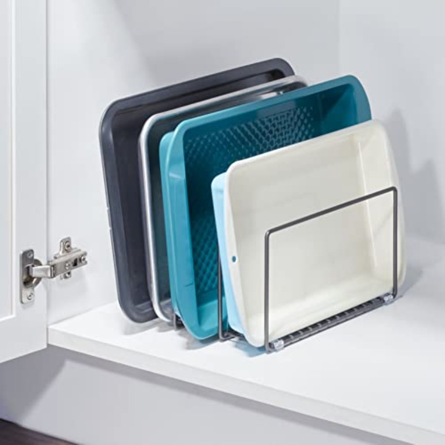 Metal Pan Organizer for Kitche - Kitchen Cabinet Baking Organizer avis et prix