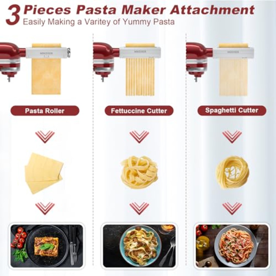 3 Pieces Pasta Maker Attachmen - Kitchenaid Baking Set avis et prix
