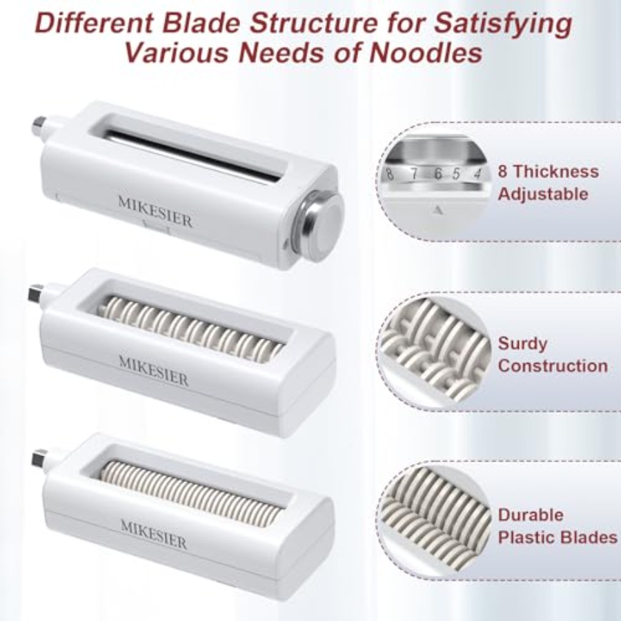 3 Pieces Pasta Maker Attachmen - Kitchenaid Baking Set avis et prix