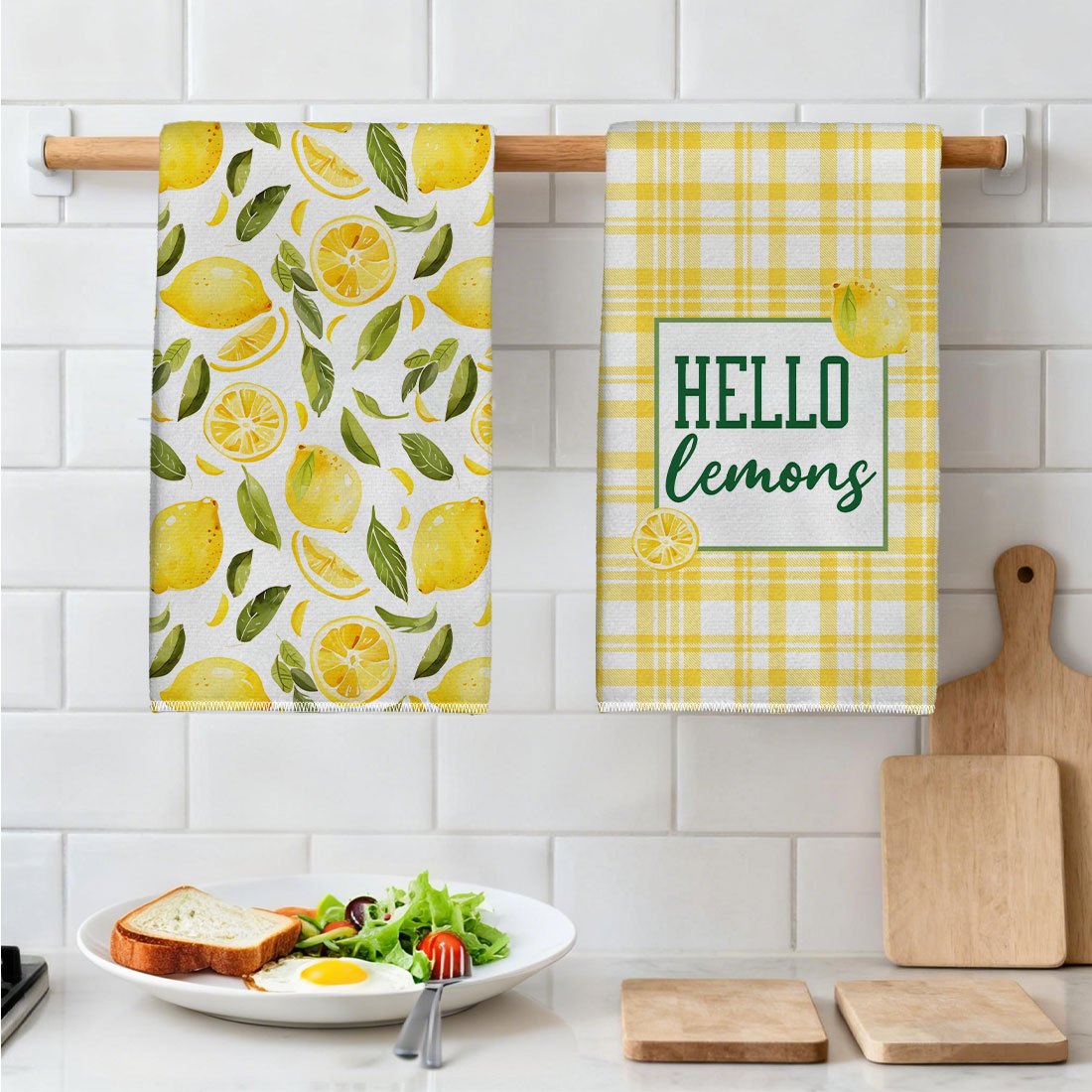 2Pcs, Yellow and White Checker - Kitchen Baking Necessities avis et prix