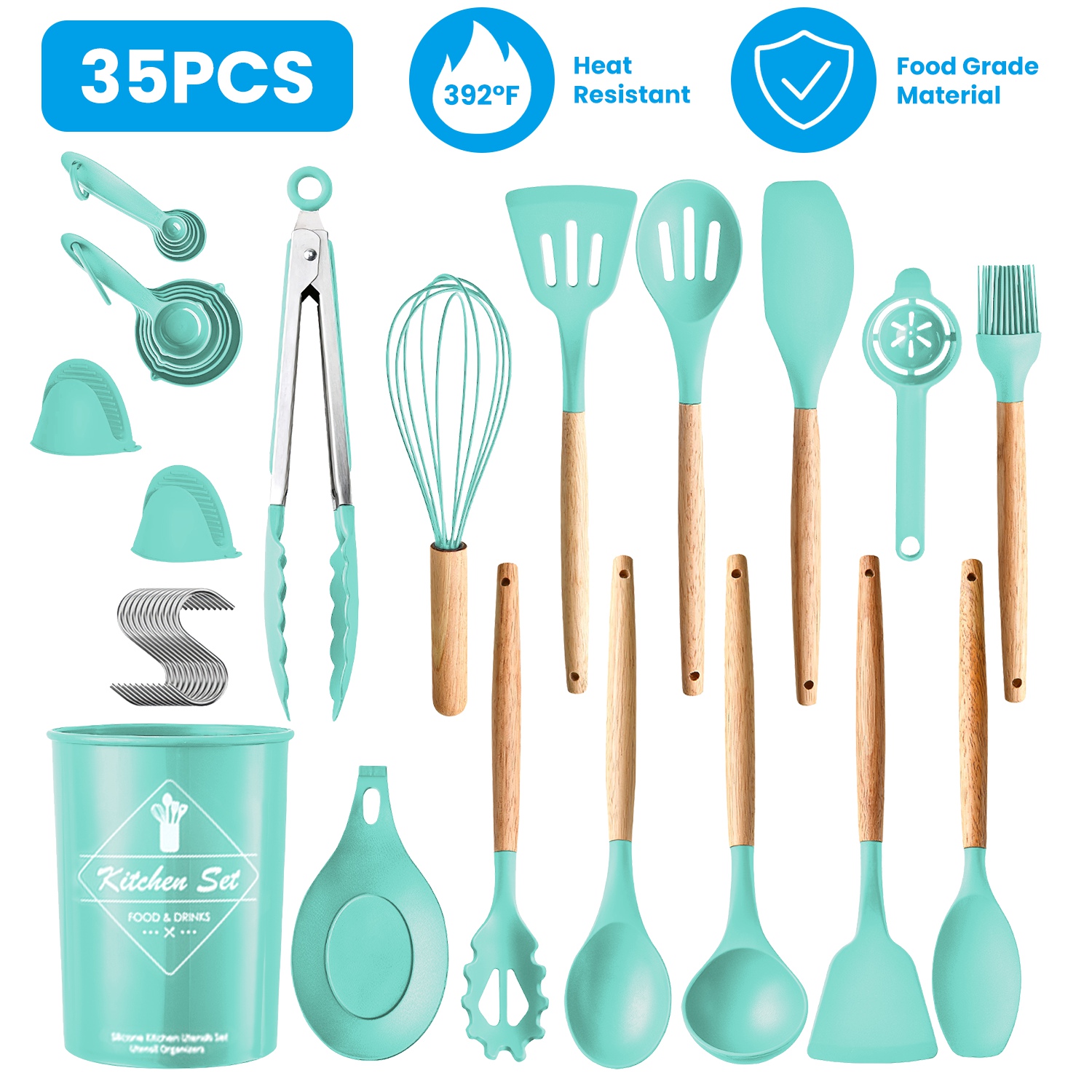 35Pcs Kitchen Cooking Utensils - Kitchen Baking Necessities avis et prix