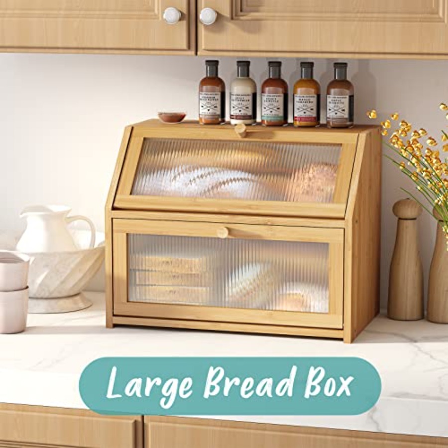 Bread Box for Kitchen Counter  - Kitchen Baking Mat avis et prix