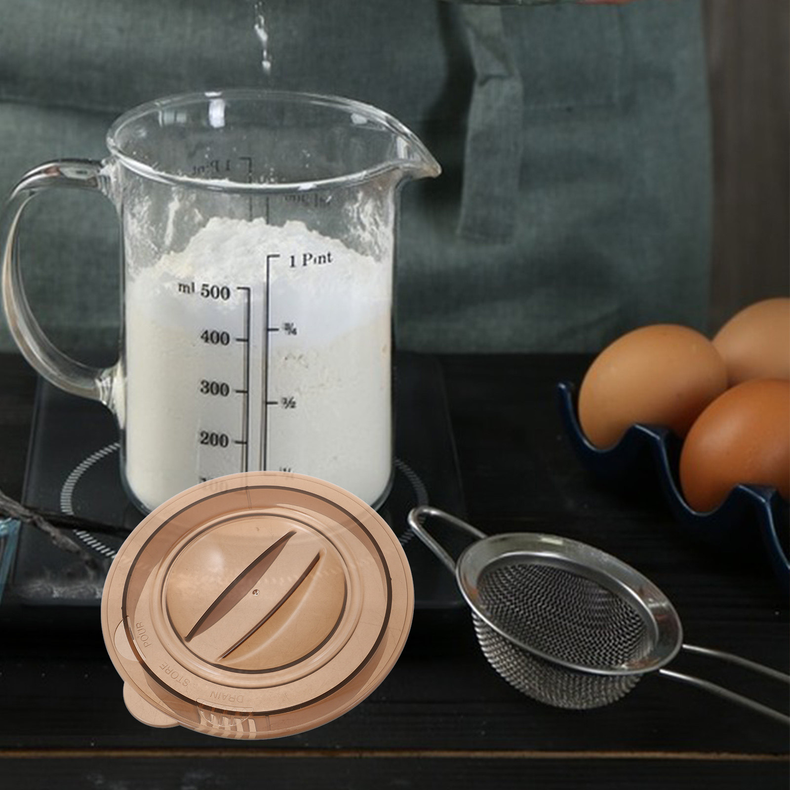 Measuring Cup Plastic Lid for  - Kitchen Baking Soda avis et prix
