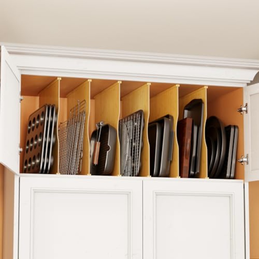 6 Pack Tray Dividers for Cabin - Kitchen Cabinet Baking Organizer avis et prix