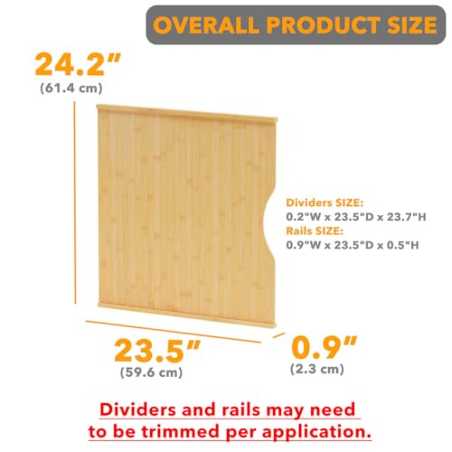 6 Pack Tray Dividers for Cabin - Kitchen Cabinet Baking Organizer avis et prix