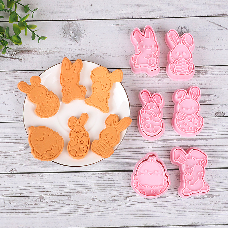 6pcs/Set Easter Bunny Cookie C - Kitchen Baking Cookies avis et prix