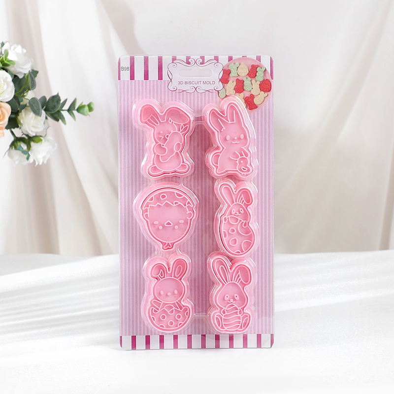6pcs/Set Easter Bunny Cookie C - Kitchen Baking Cookies avis et prix