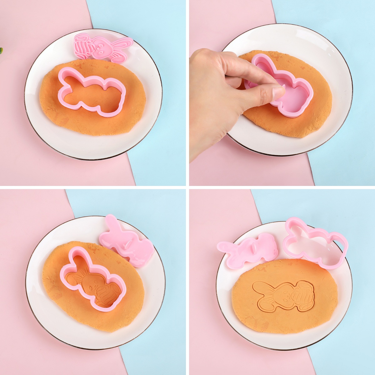 6pcs/Set Easter Bunny Cookie C - Kitchen Baking Cookies avis et prix