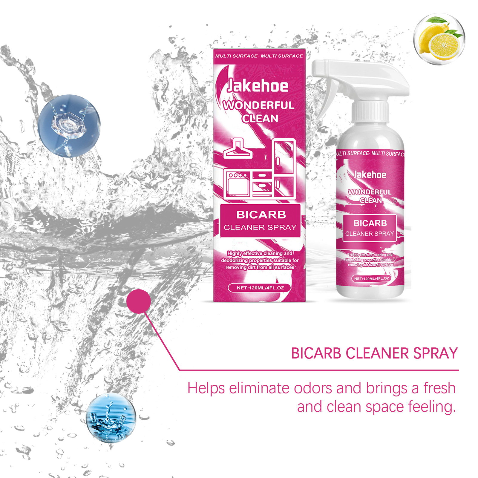 Baking Soda Cleaning Spray,Hea - Kitchen Cleaner With Baking Soda avis et prix