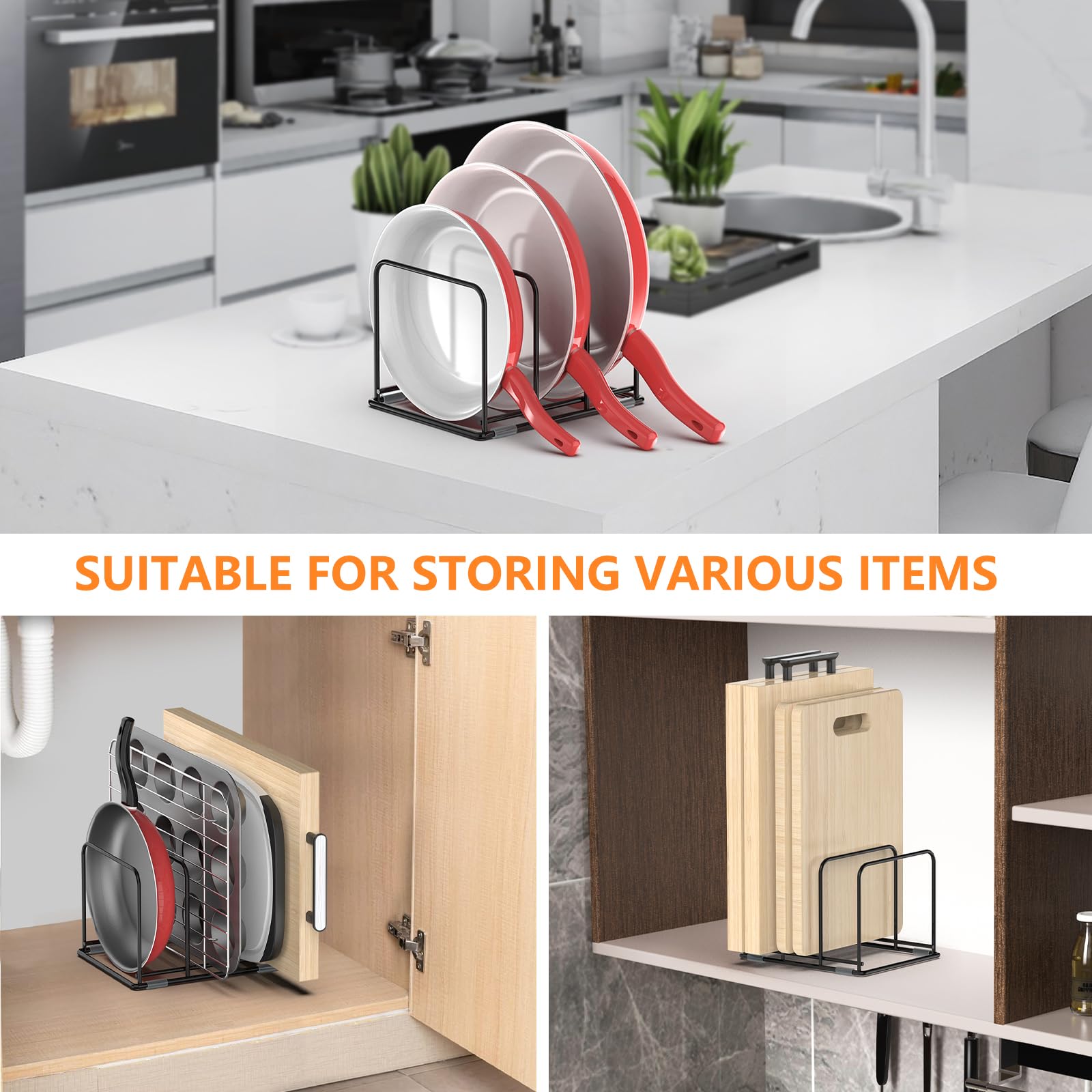 Pan Organizer Kitchen Cabinet  - Kitchen Cabinet Baking Organizer avis et prix