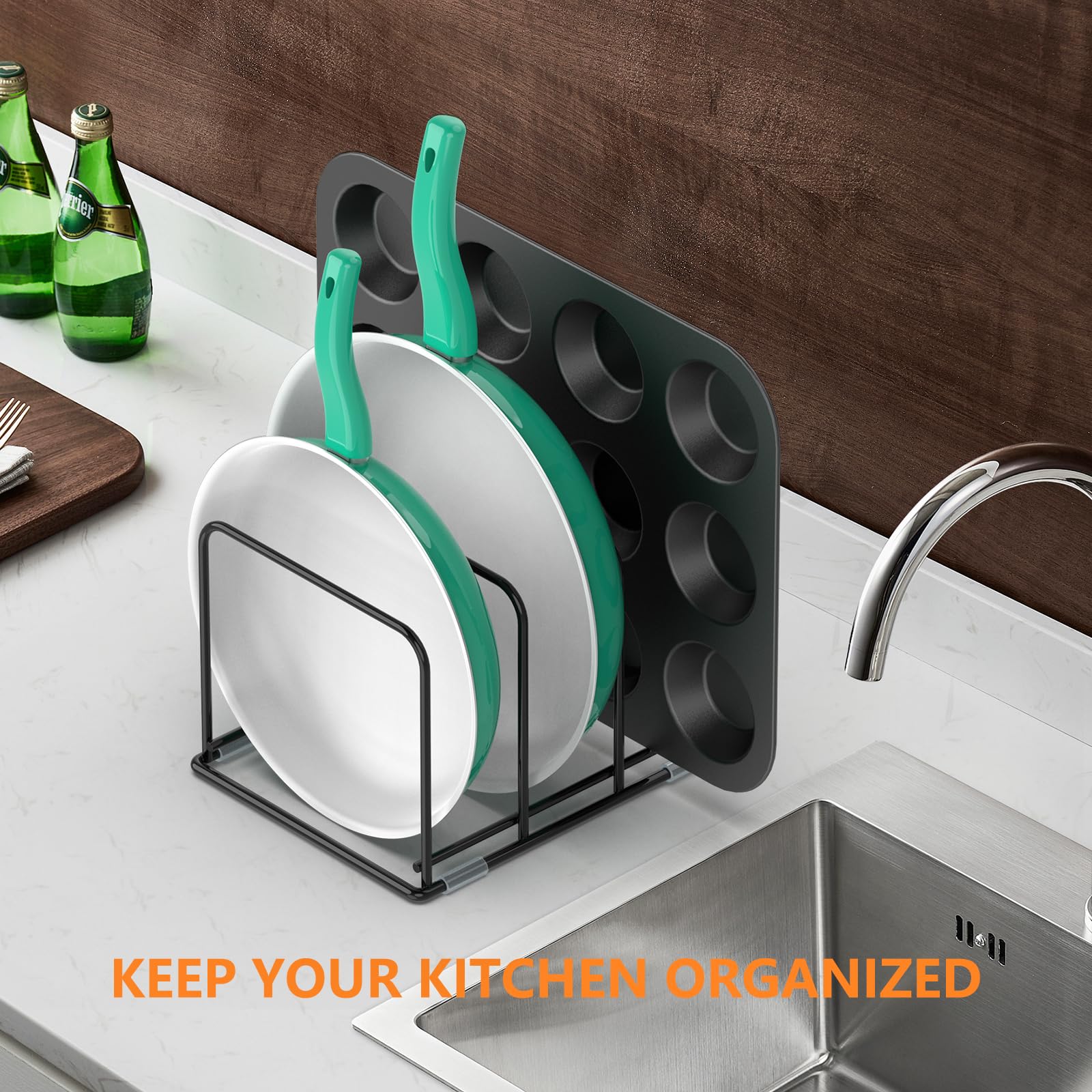 Pan Organizer Kitchen Cabinet  - Kitchen Cabinet Baking Organizer avis et prix