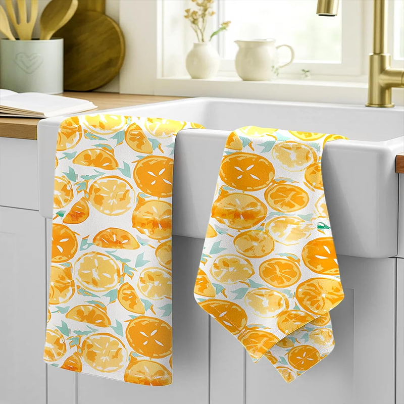 2Pcs, Watercolor Citrus Orange - Kitchen Baking Necessities avis et prix