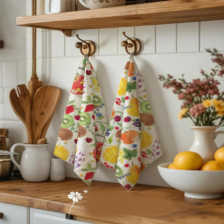 2Pcs, Fruit Party Kitchen Towe - Kitchen Baking Necessities avis et prix