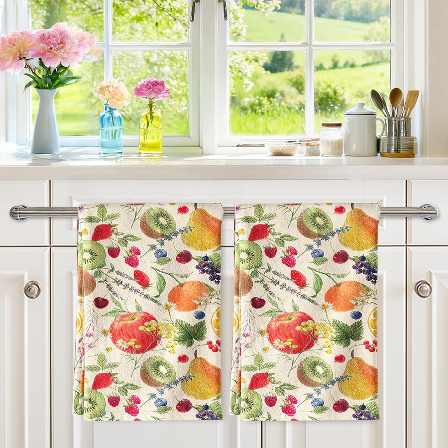 2Pcs, Fruit Party Kitchen Towe - Kitchen Baking Necessities avis et prix